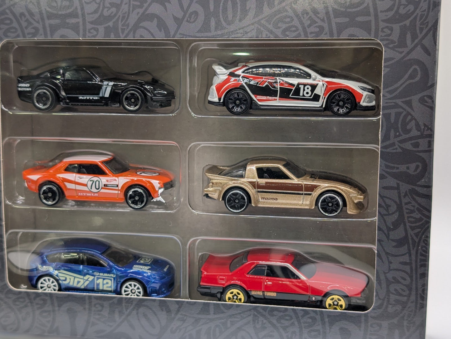 2023 Hot Wheels Multipack Japanese Car Culture 240Z/Civic/RX-7/STI 6 Pack HLK49