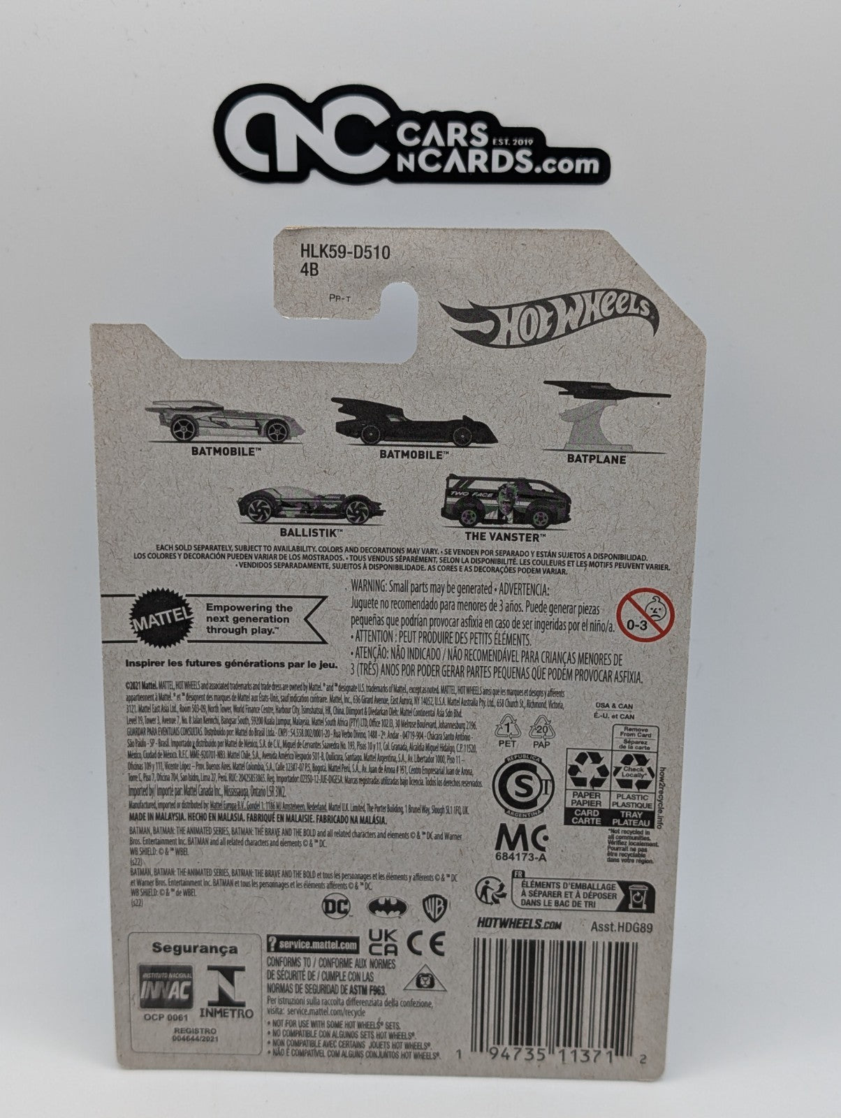 2023 Hot Wheels Batman Ballistik 9/20 (Soft Corners)