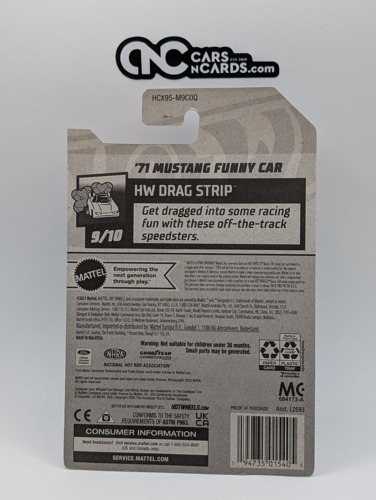 2022 Hot Wheels '71 Mustang Funny Car Treasure Hunt 245/250 TH