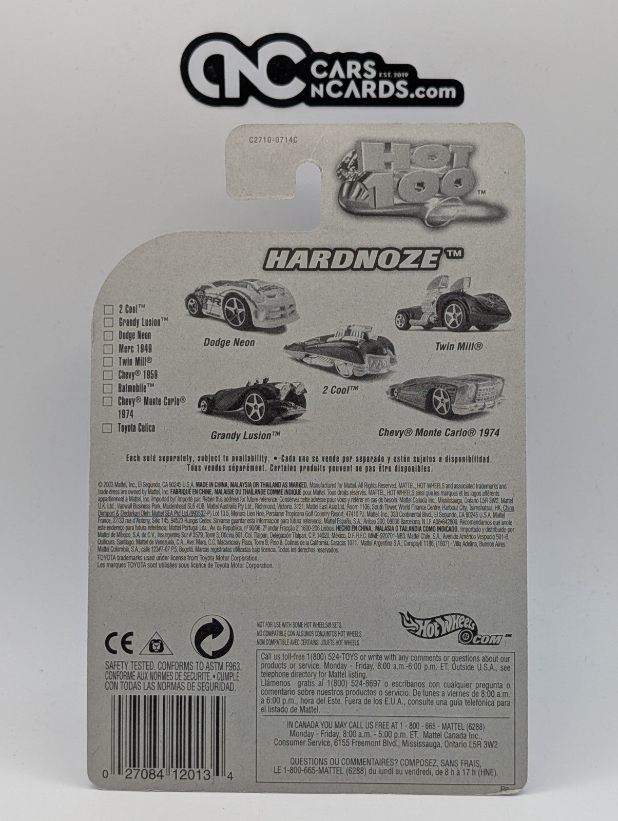 2004 Hot Wheels First Editions 56/100 Hardnoze Toyota Celica