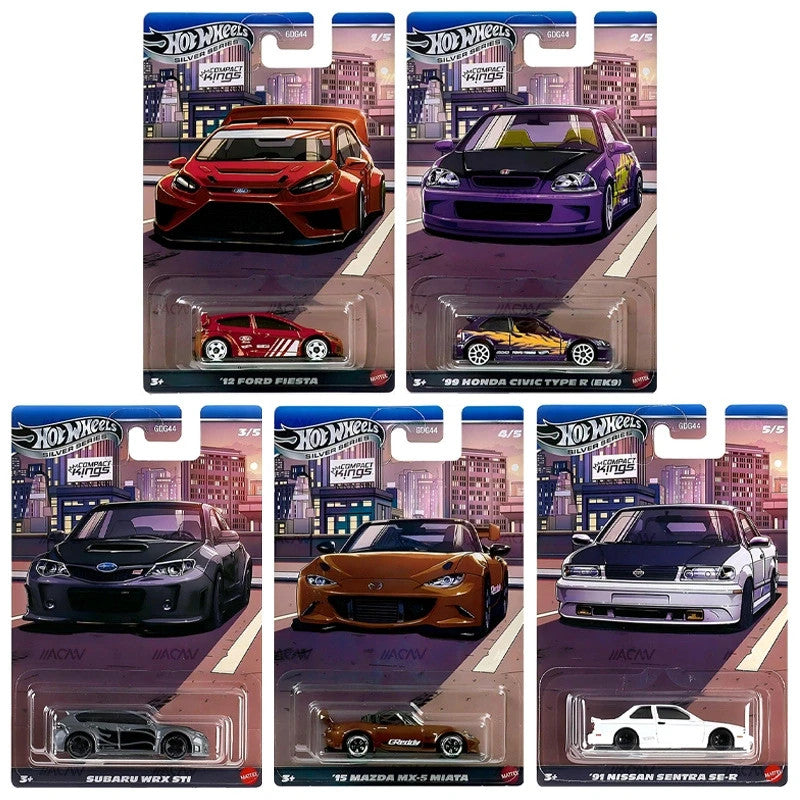 2026 Hot Wheels Silver Series Compact Kings Full Set of 5 Cars