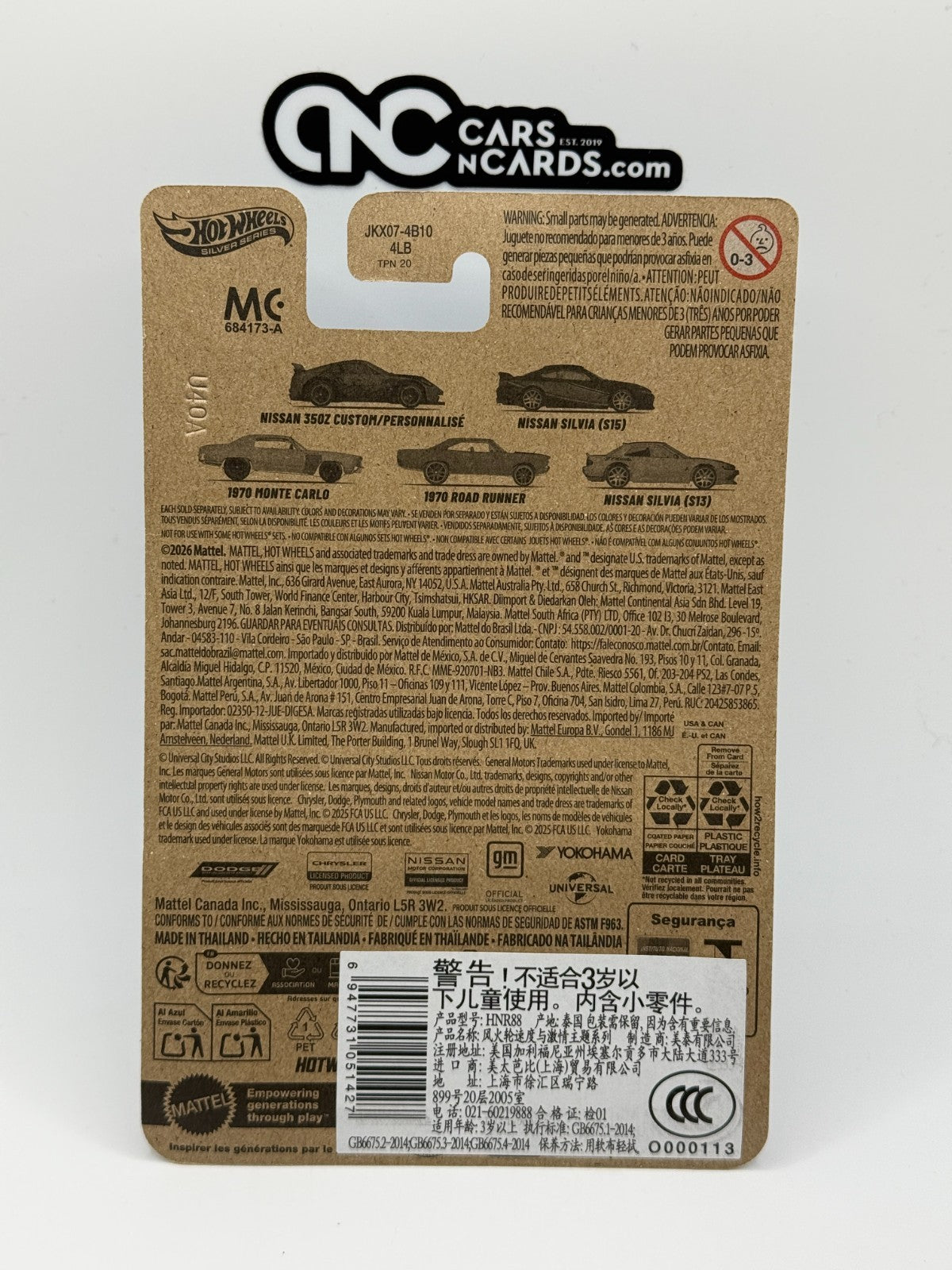 2026 Hot Wheel Silver Series Tokyo Drift 1970 Monte Carlo