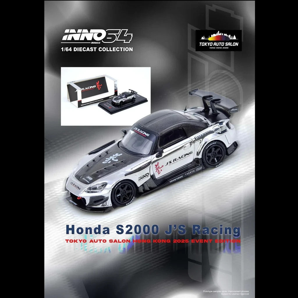 INNO64 1:64 HONDA S2000 J'S Racing TASHK 2025 IN64-S2000JS-TASHK25
