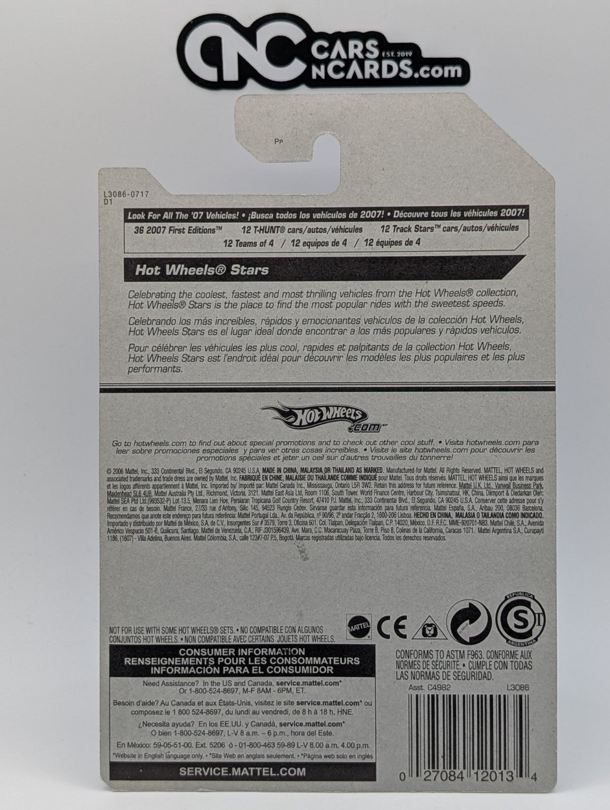 2007 Hot Wheels All Stars Slideout White 133/156