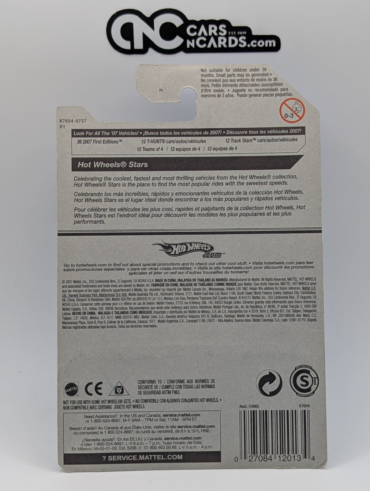 2007 Hot Wheels All Stars Dieselboy Orange 103/156 (Card Damage)