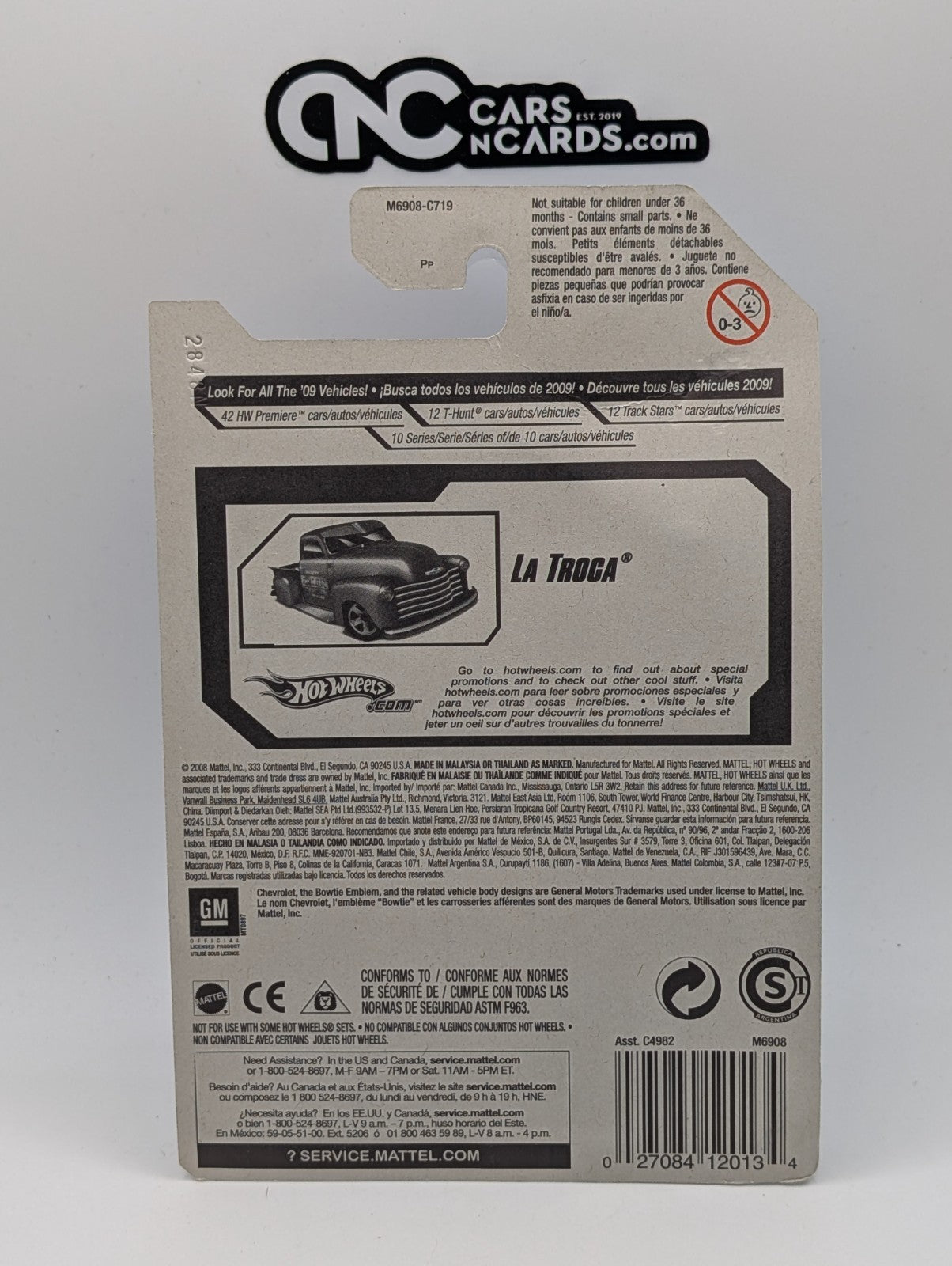 2008 Hot Wheels All Stars 2/36 La Troca Green 42/172 (Card Crease)