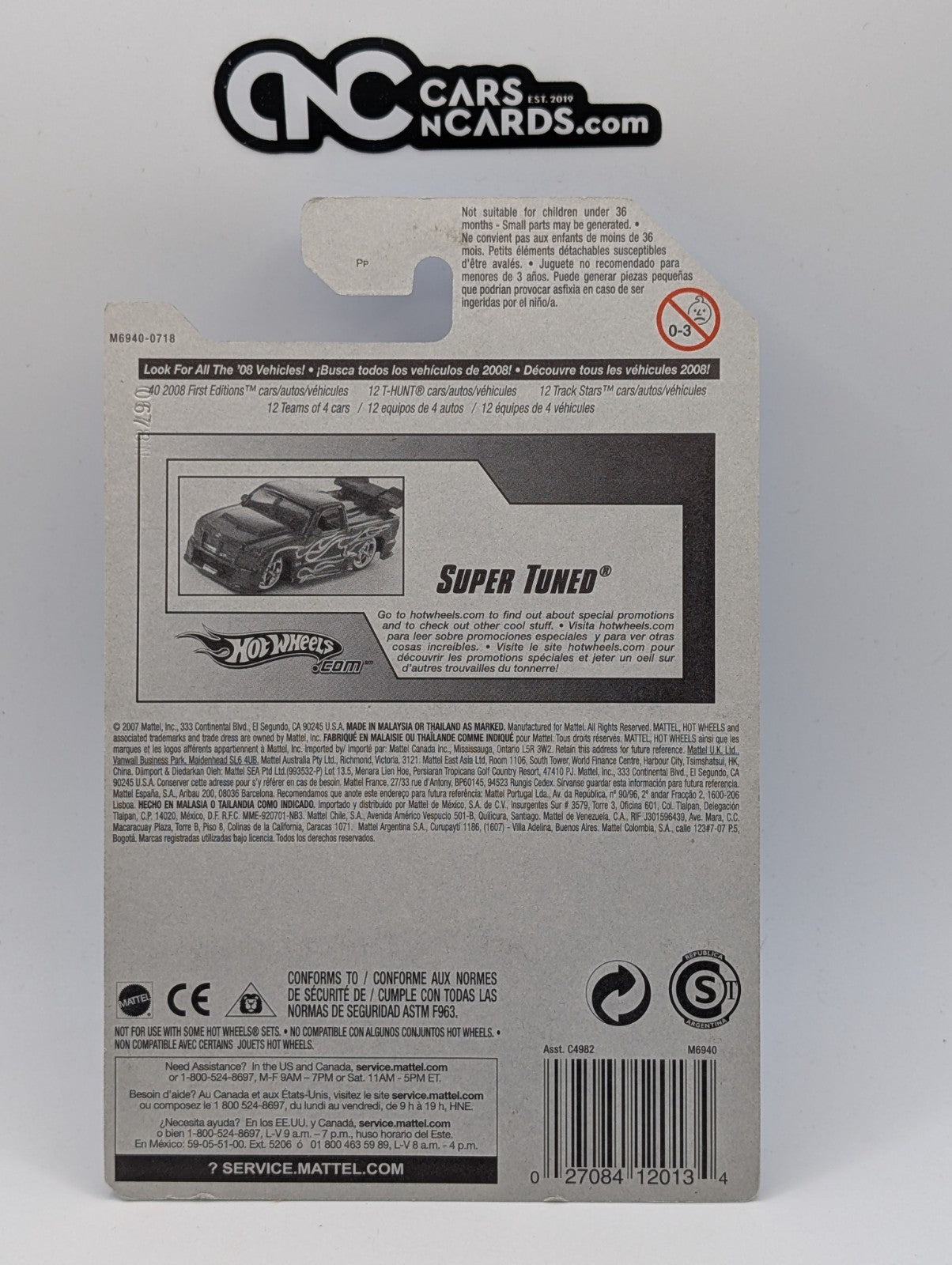 2008 Hot Wheels All Stars 34/36 Super Tuned Blue 74/172 (Soft Corners)