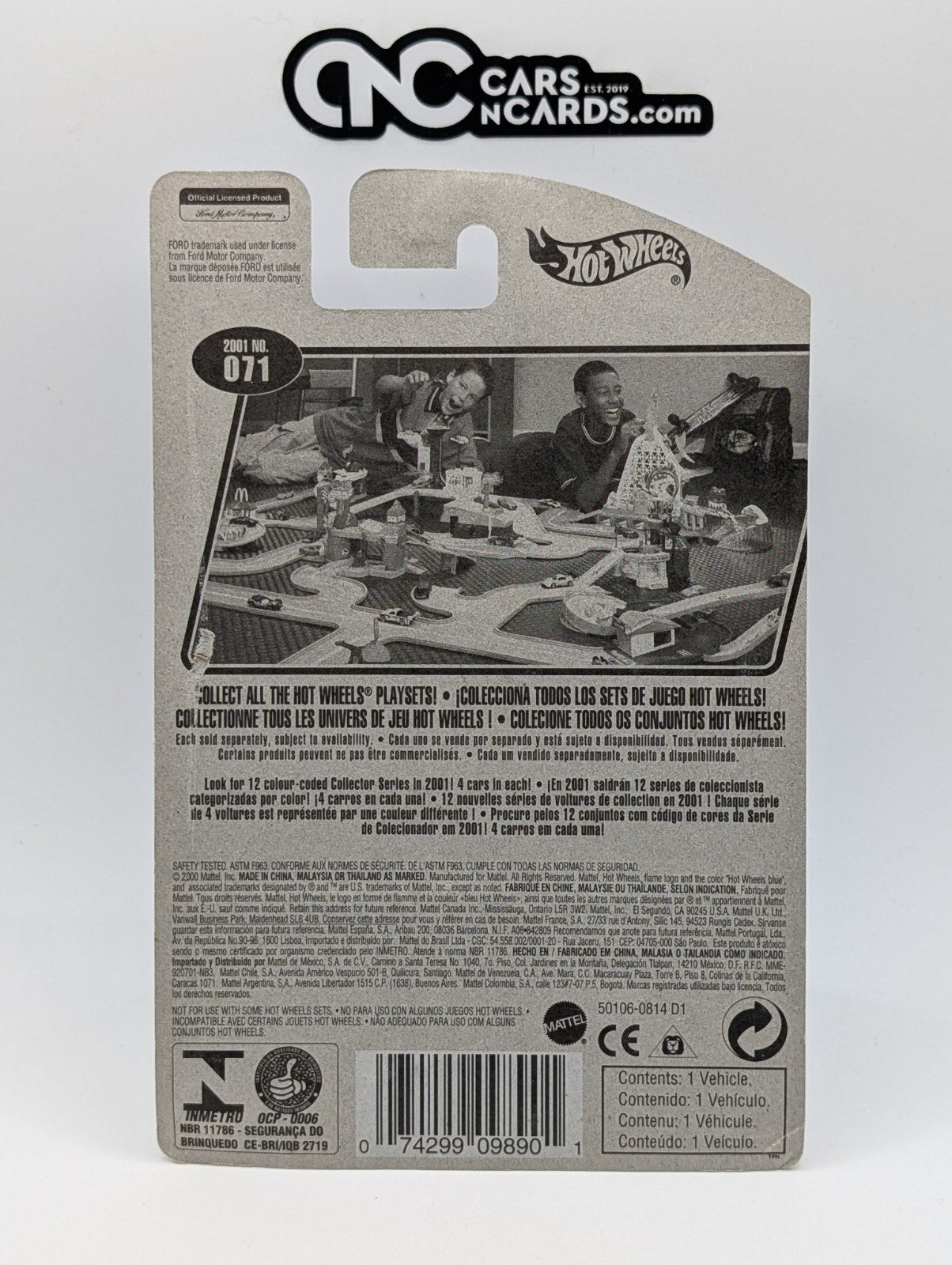 2001 Hot Wheels Skull & Crossbones 3/4 Deuce Roadster Purple (Card Damage)