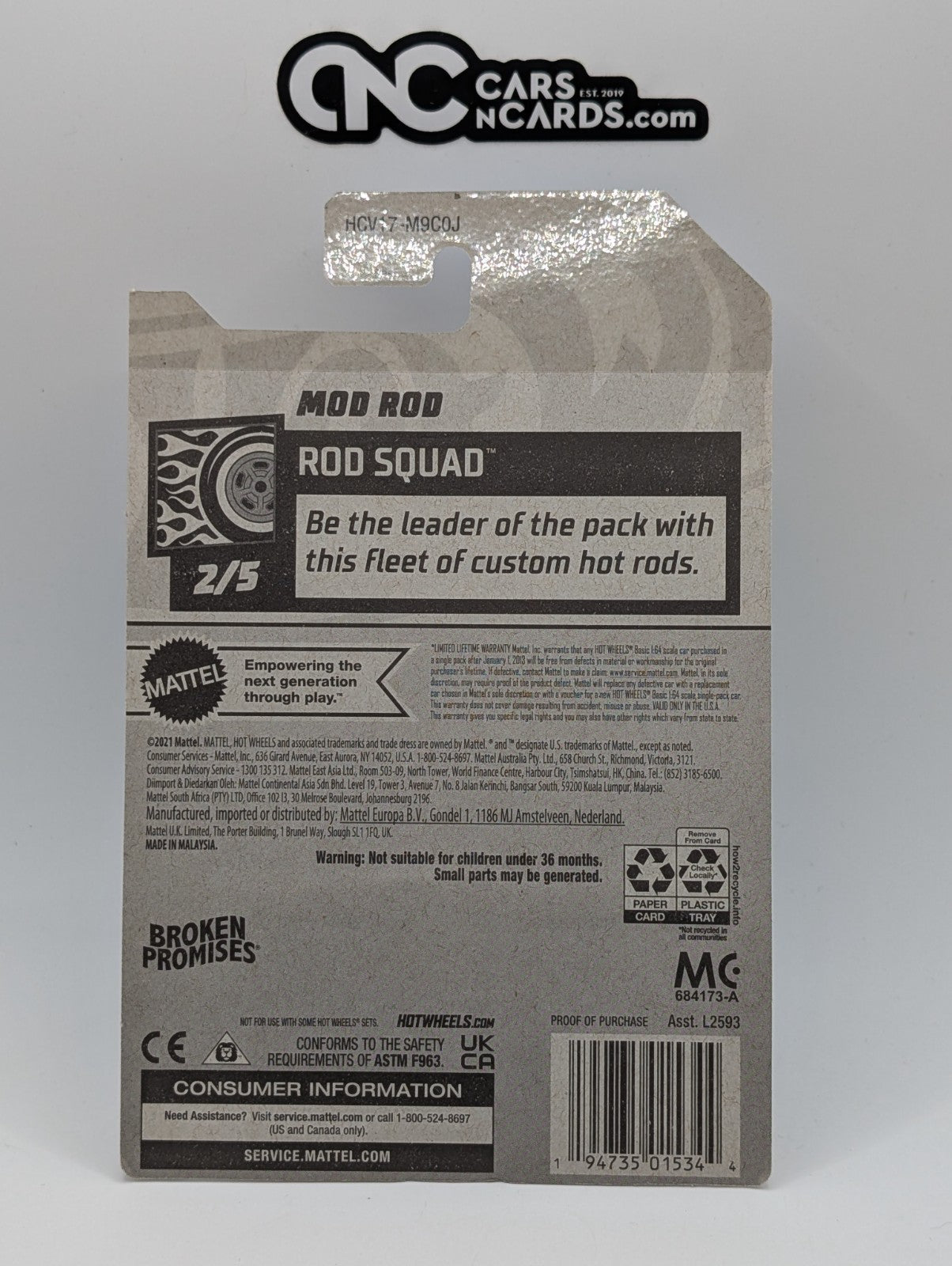 2022 Hot Wheels RLC Factory Sealed Rod Squad 2/5 Mod Rod Broken Promises 168/250