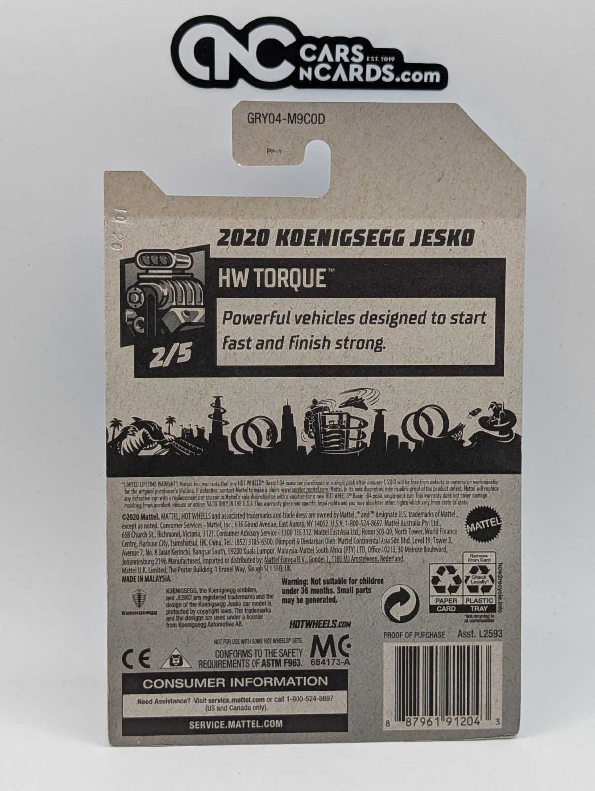 2021 Hot Wheels HW Torque 2020 Koenigsegg Jesko 86/250 (Soft Corners)