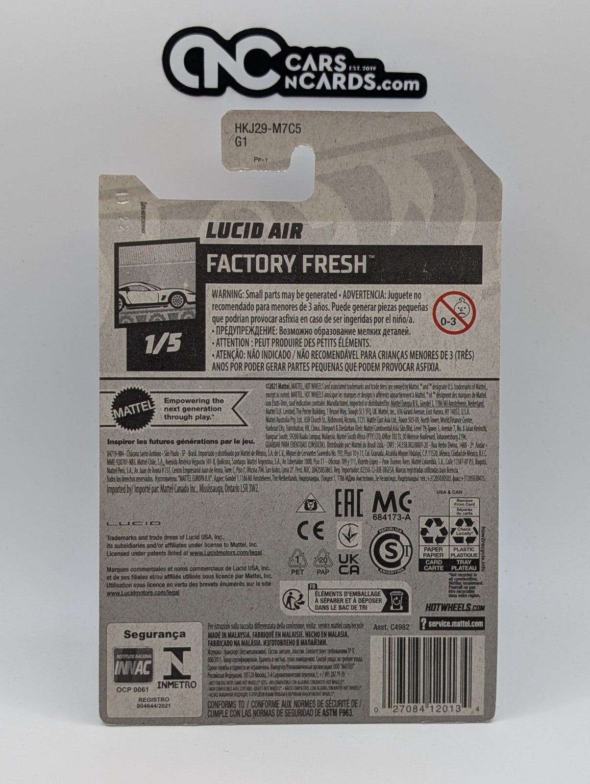 2023 Hot Wheels Factory Fresh 1/5 Lucid Air Gold 97/250 (Soft Corners)