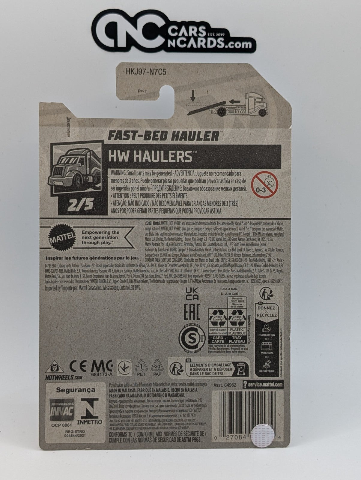 2023 Hot Wheels HW Haulers 2/5 Fast Bed Hauler 11/250 (Soft Corners)