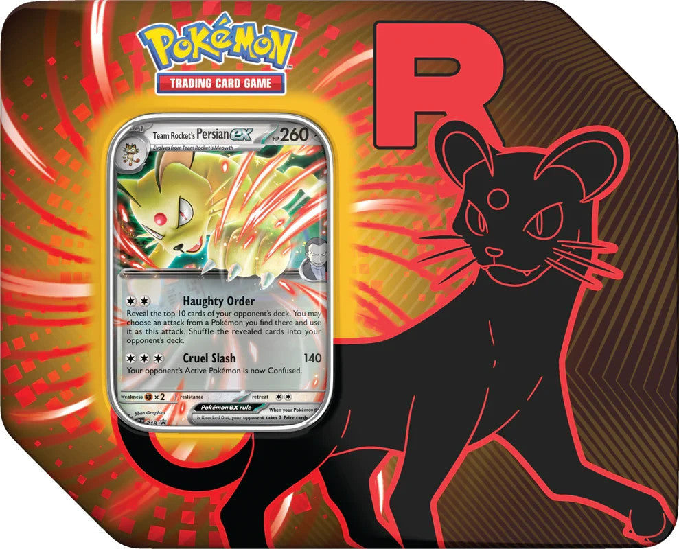 Pokemon Team Rocket Tin Persian Sealed