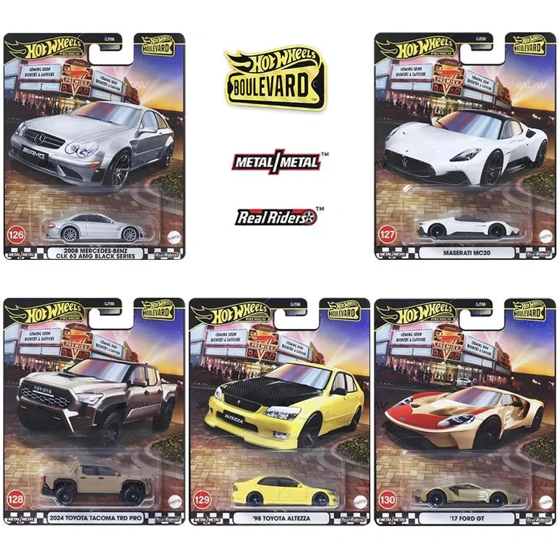 2025 Hot Wheels 1:64 Premium Boulevard 126 - 130 Full Set of 5 Cars