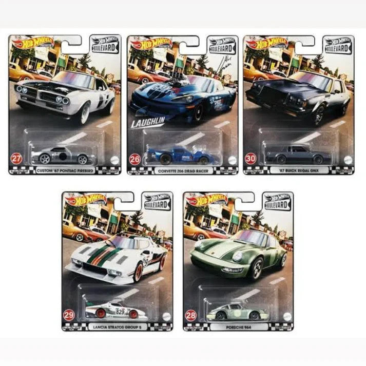 2021 Hot Wheels 1:64 Premium Boulevard 26 - 30 Full Set of 5 Cars