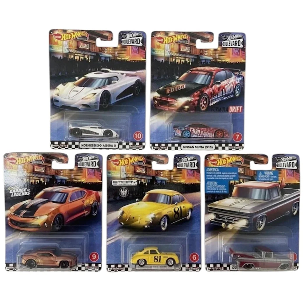 2020 Hot Wheels 1:64 Premium Boulevard 6 - 10 Full Set of 5 Cars