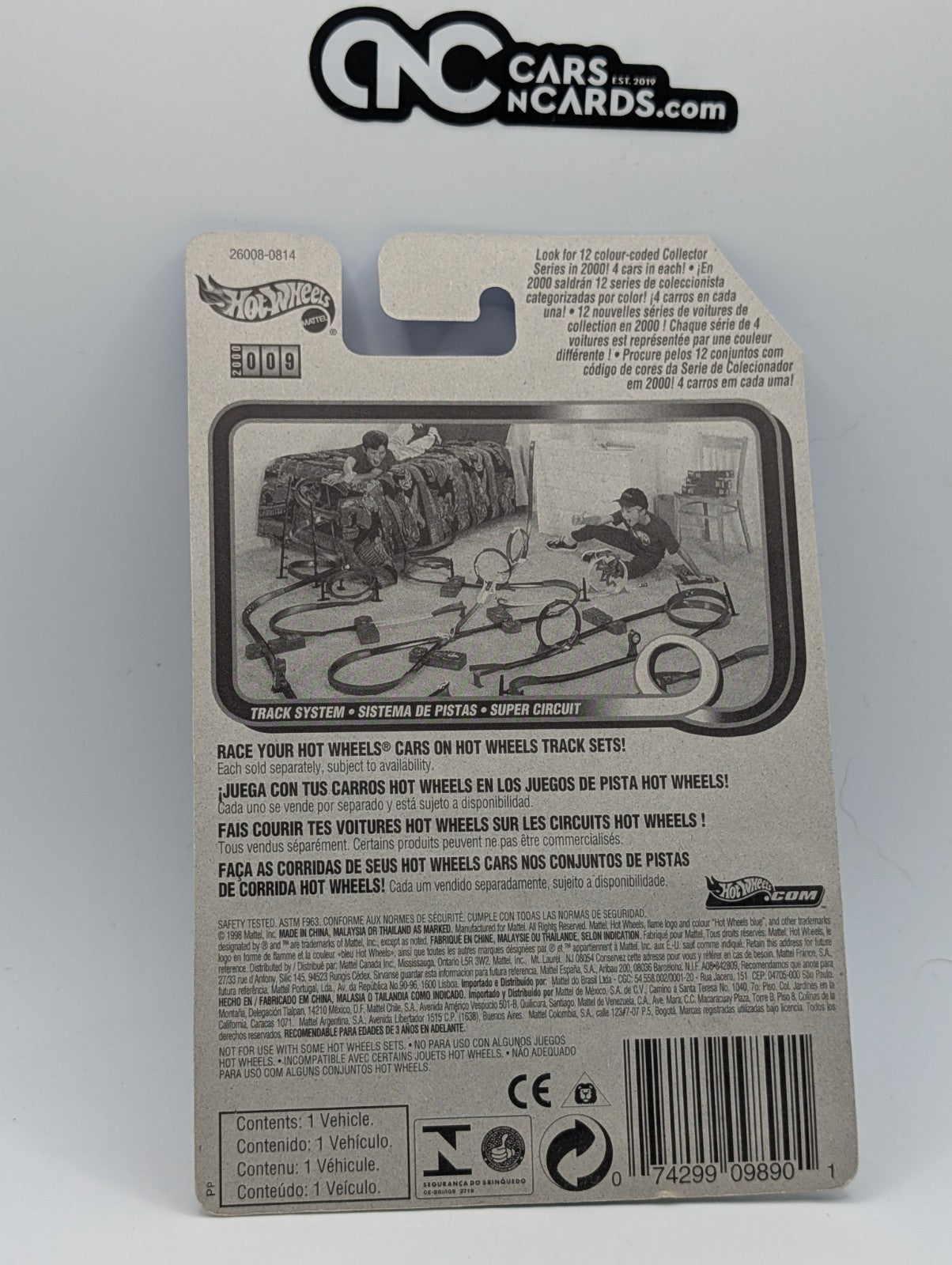 2000 Hot Wheels Seein' 3-D Series 1/4 Propper Chopper Red 26008 (Soft Corners)