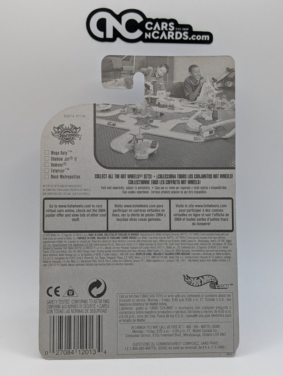 2004 Hot Wheels Scrapheads 1/5 Mega-Duty Orange (Card Damage)