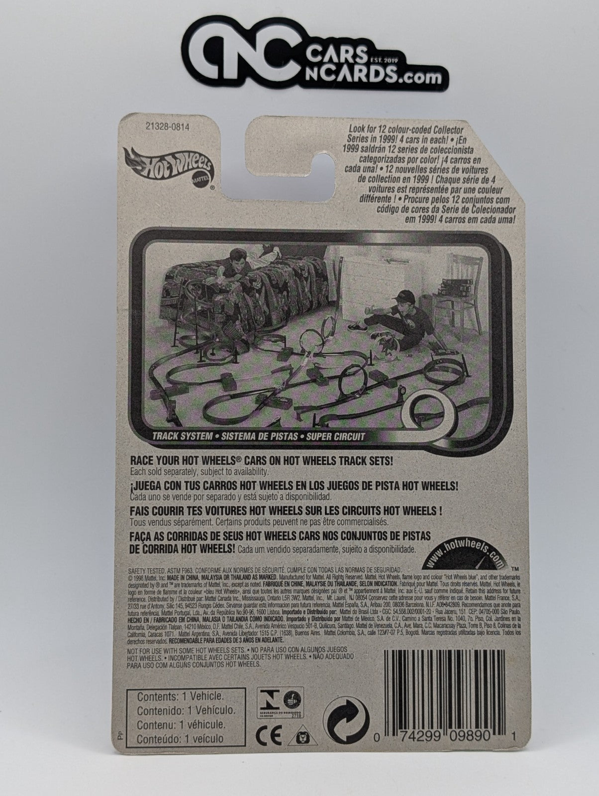 1999 Hot Wheels Terrorific Series 4/4 Splittin' Image II 21328 (Soft Corners)