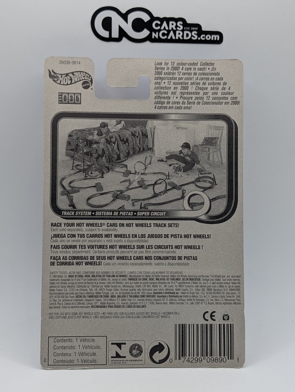 2000 Hot Wheels Kung Fu Force 3/4 Shadow Jet II Blue 26038 (Soft Corners)