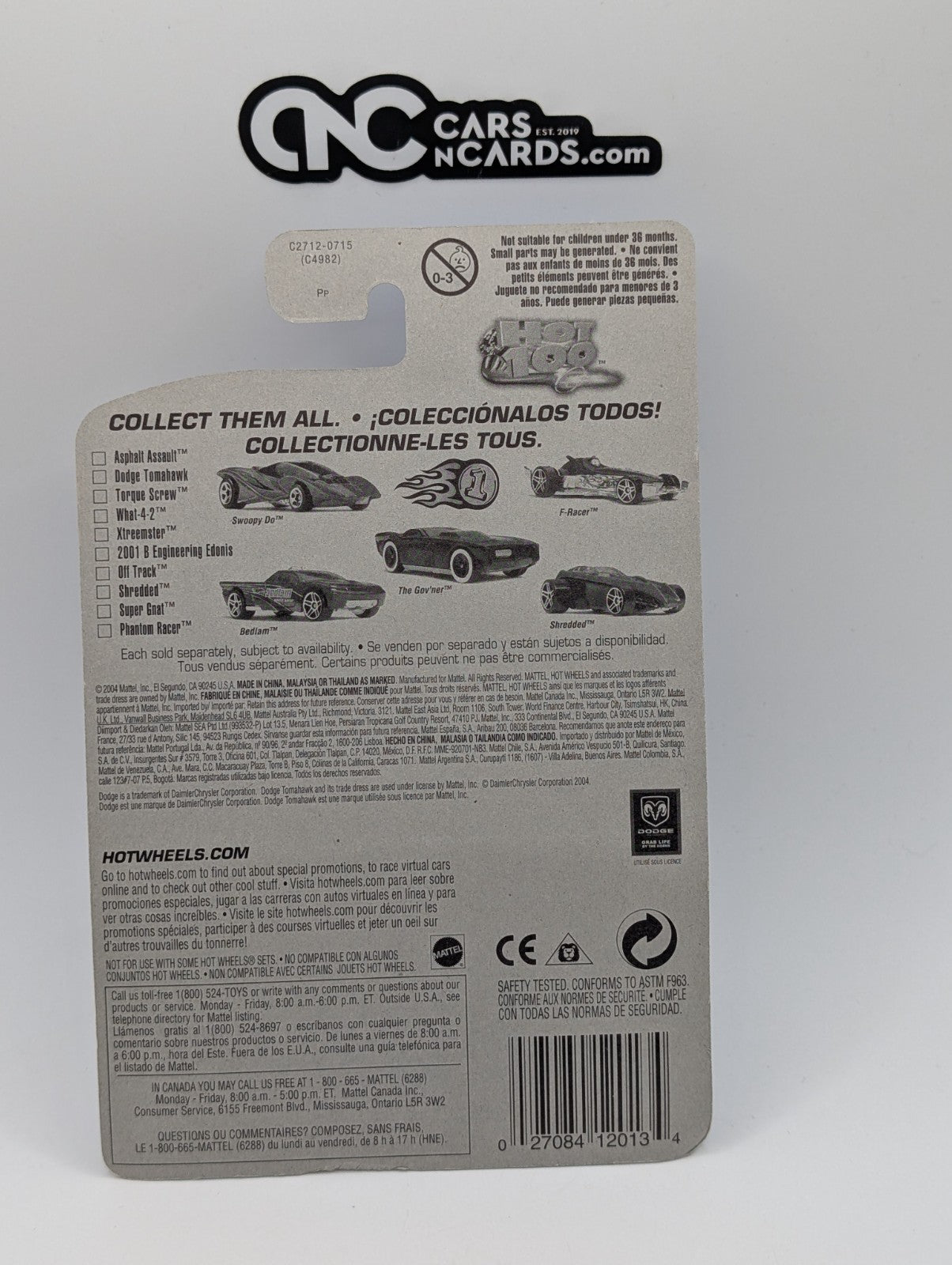 2004 Hot Wheels First Editions 80/100 Dodge Tomahawk White (Soft Corners)