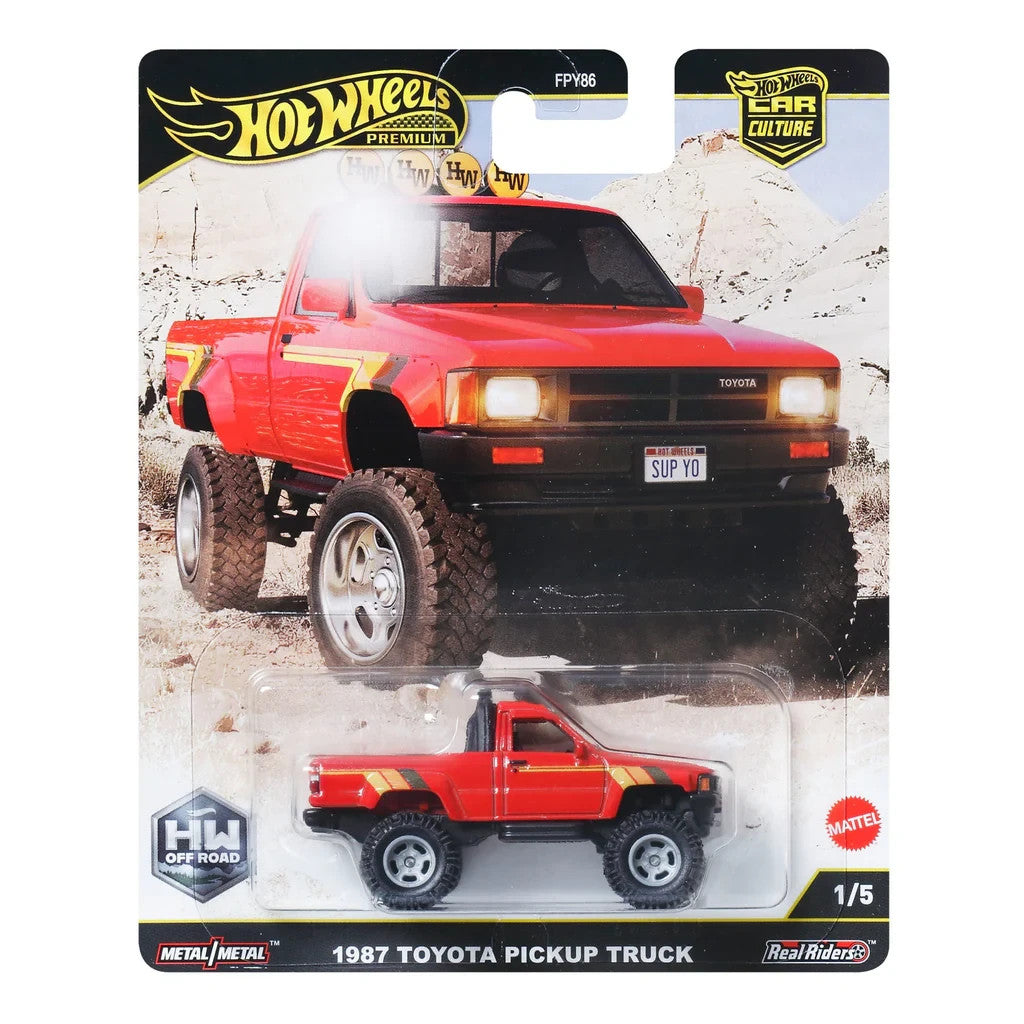 2025 Hot Wheels Premium Car Culture 1987 Toyota Pickup Solid Case of 10 Cars