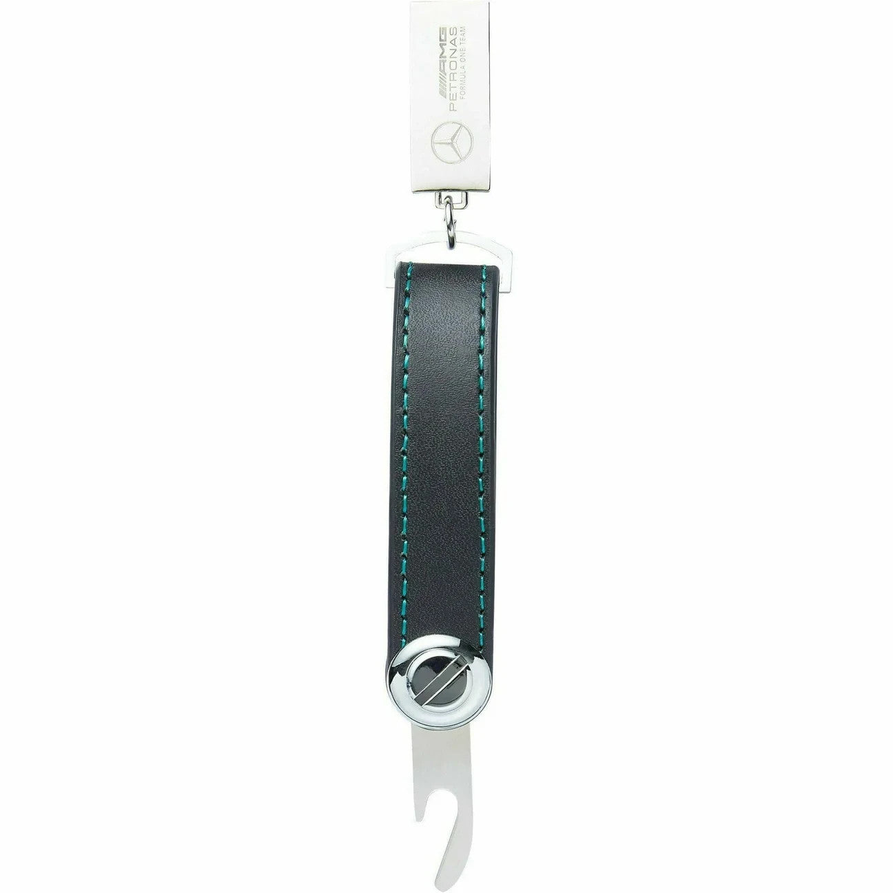 Mercedes Benz AMG Petronas F1 Leather Keychain