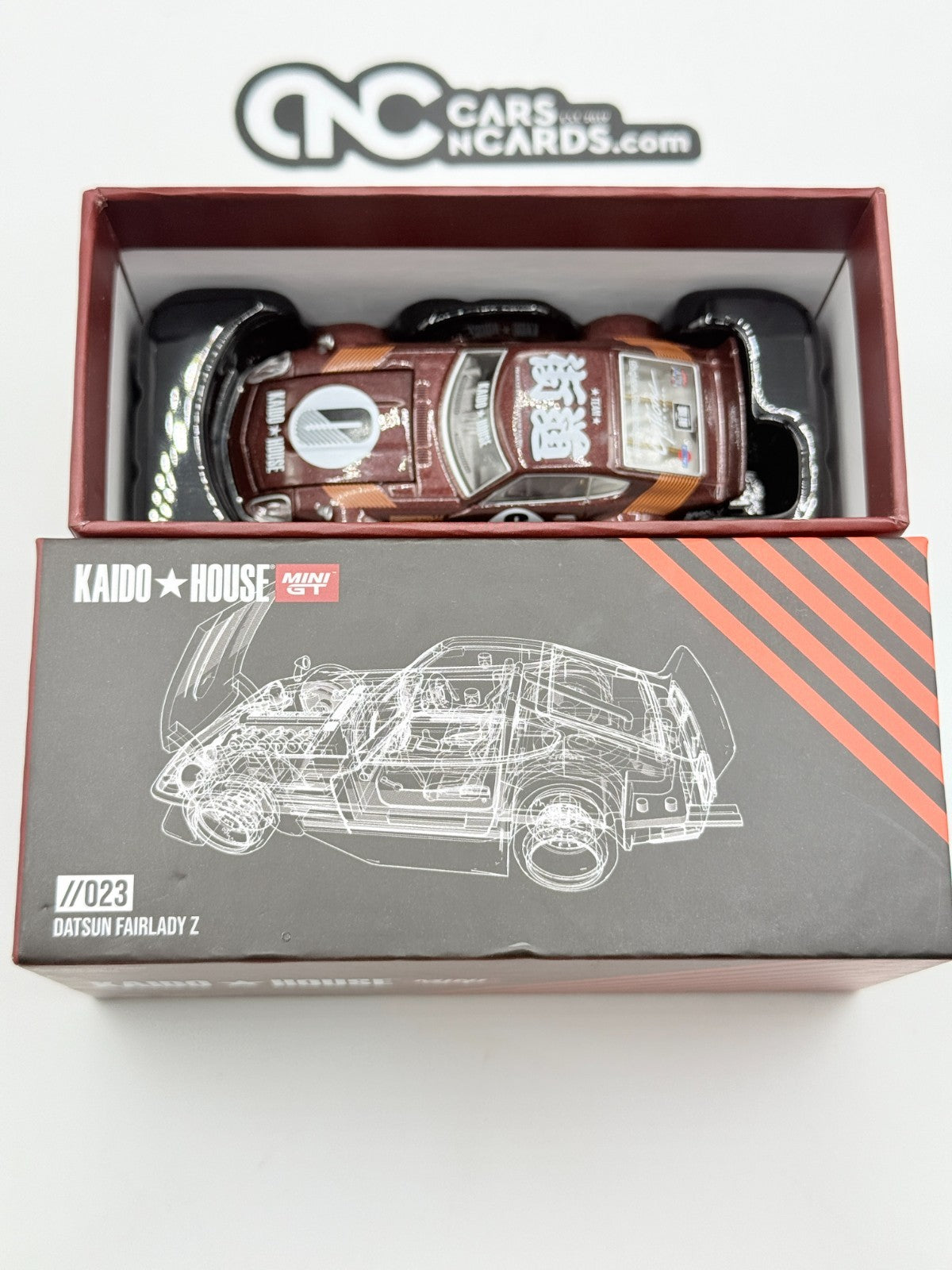 Kaido House x Mini GT KHMG023 Datsun Fairlady Z S30Z Wide Spec Open Box