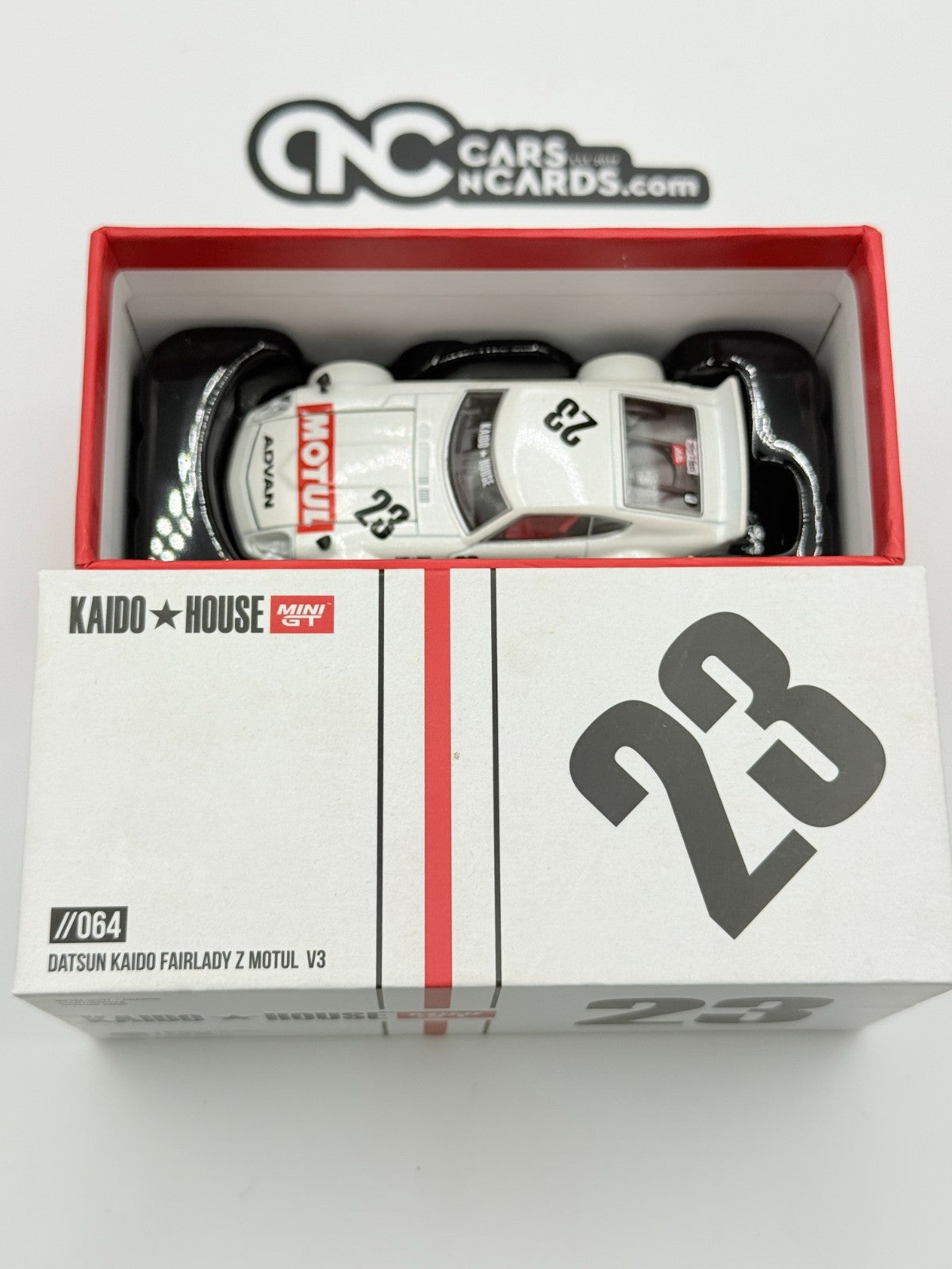 Kaido House x Mini GT KHMG064 Datsun Fairlady Z Motul V3 Open Box