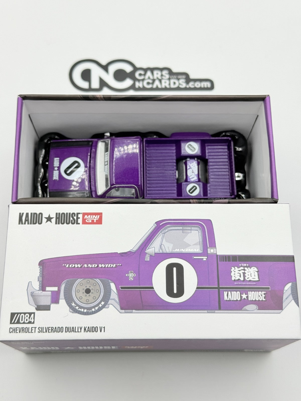 Kaido House x Mini GT 1:64 KHMG084 Chevrolet Silverado KAIDO WORKS V1 Open Box