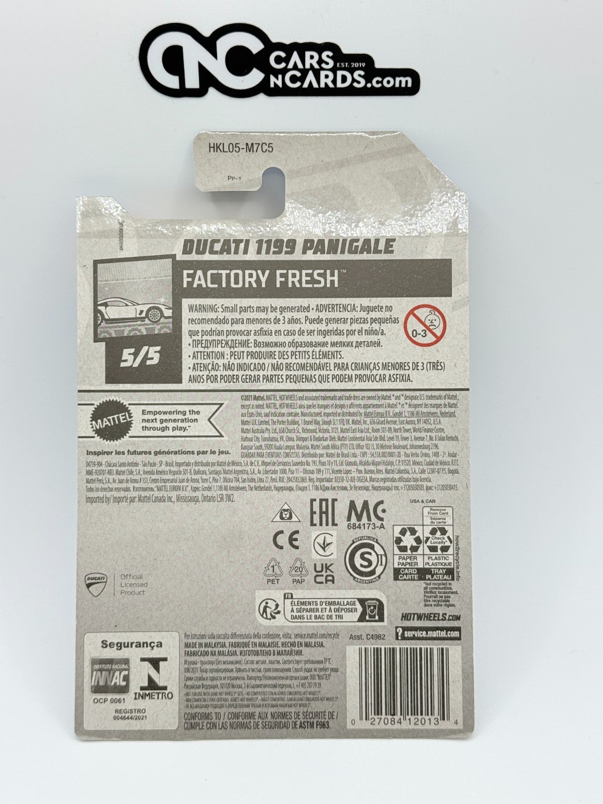 2023 Hot Wheels Factory Fresh Ducati 1199 Panigale White Treasure Hunt