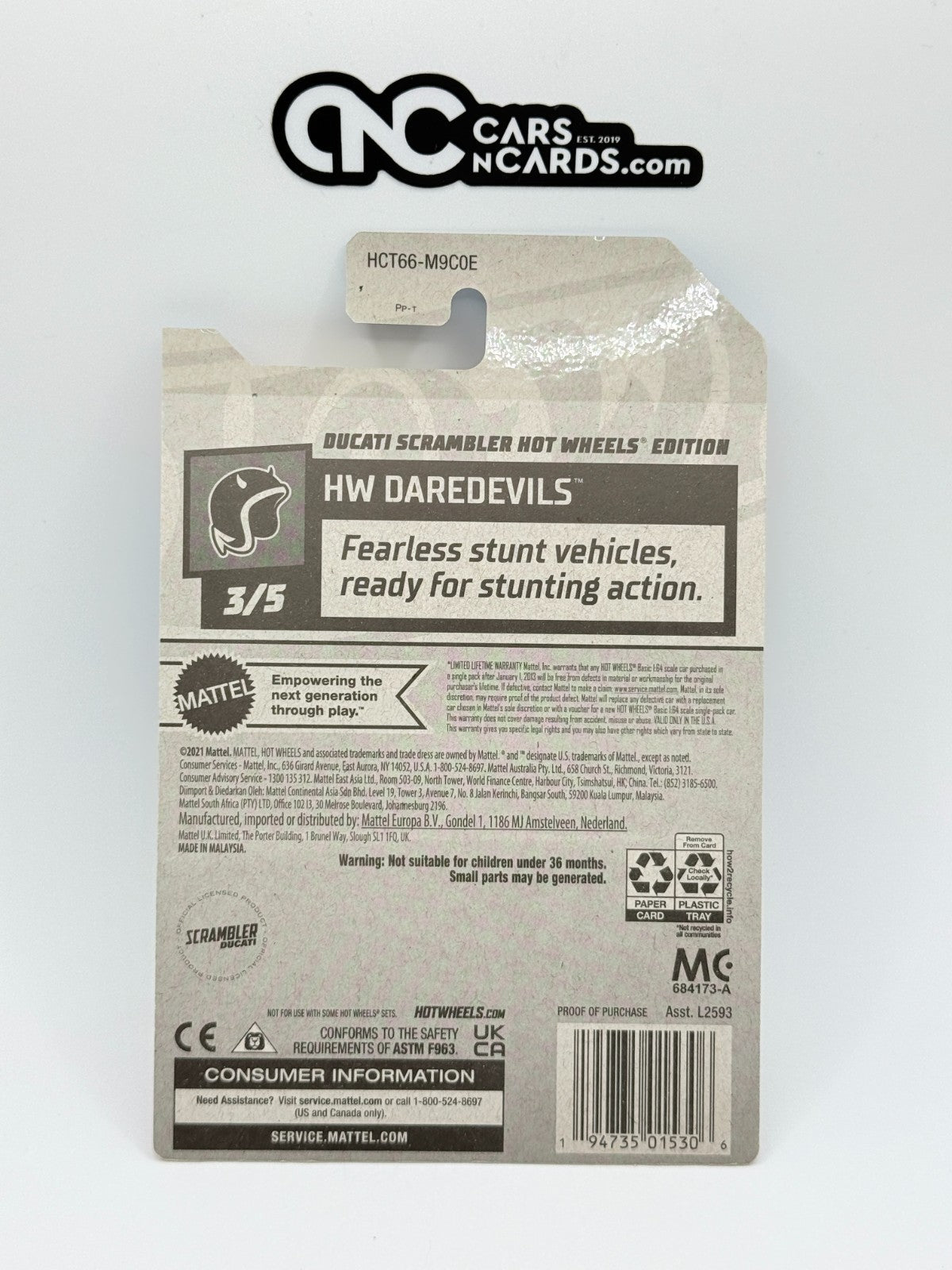2022 Hot Wheels RLC Factory Sealed HW Daredevils 3/5 Ducati Scrambler HW Edition