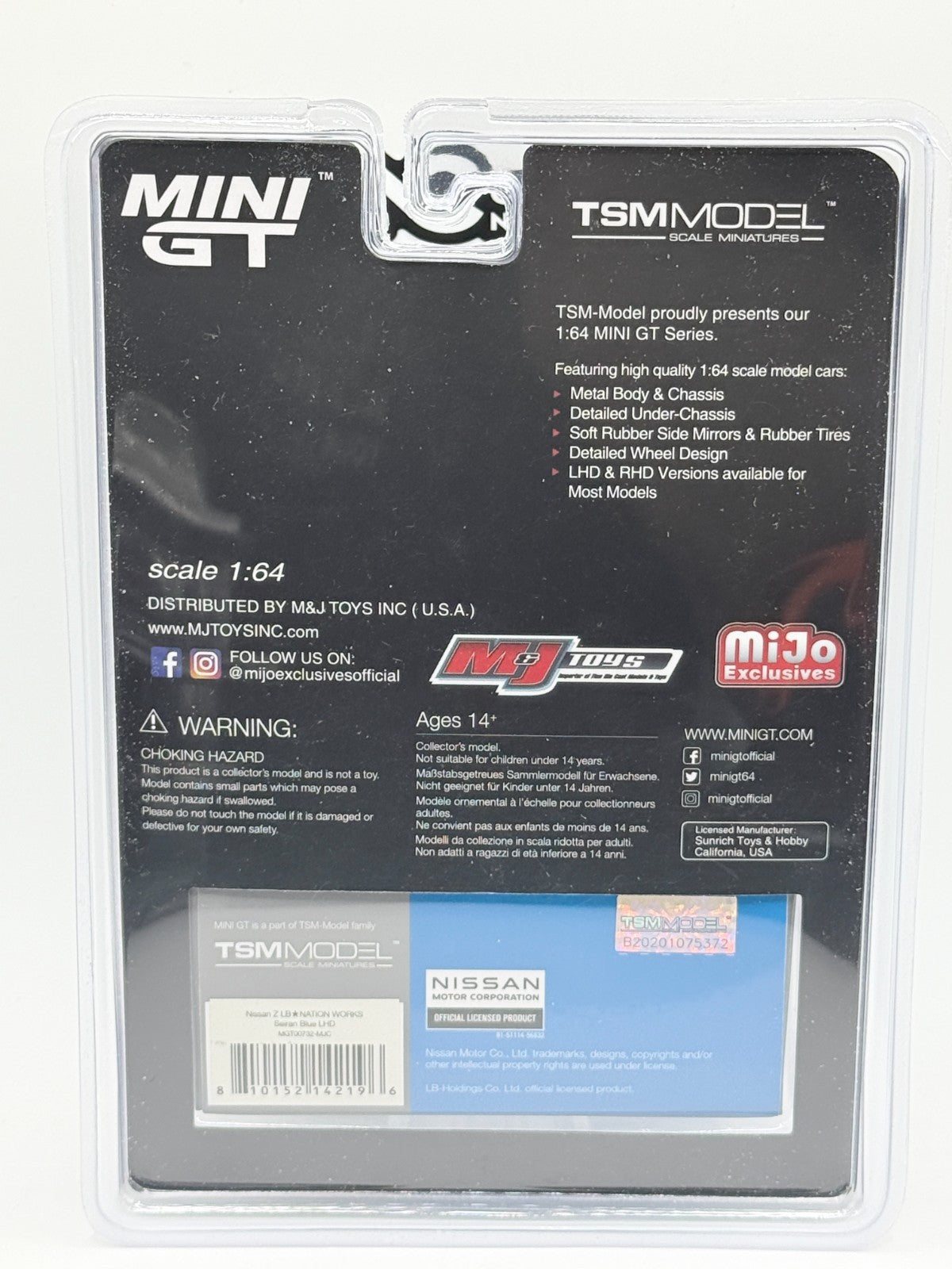 Mini GT 1:64 Nissan Z LB Nation WORKS Seiran Blue RARE CHASE #732