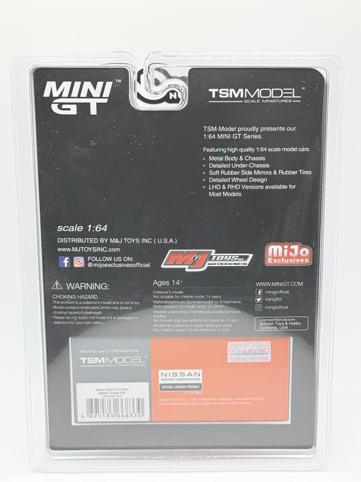Mini GT 1:64 Nissan Silvia S15 D-Max Metallic Orange RARE CHASE #581
