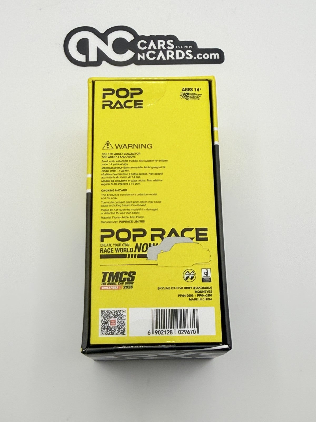 POPRACE TMCS Singapore 2025 Exclusive Mooneyes Skyline GT-R V8 Drift Open Box