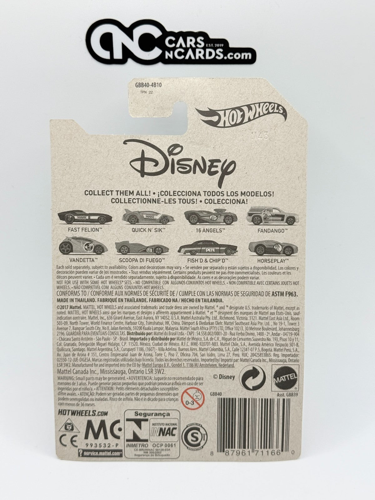 2019 Hot Wheels Disney 2/8 Minnie Mouse Quick N' Sik (Soft Corners)