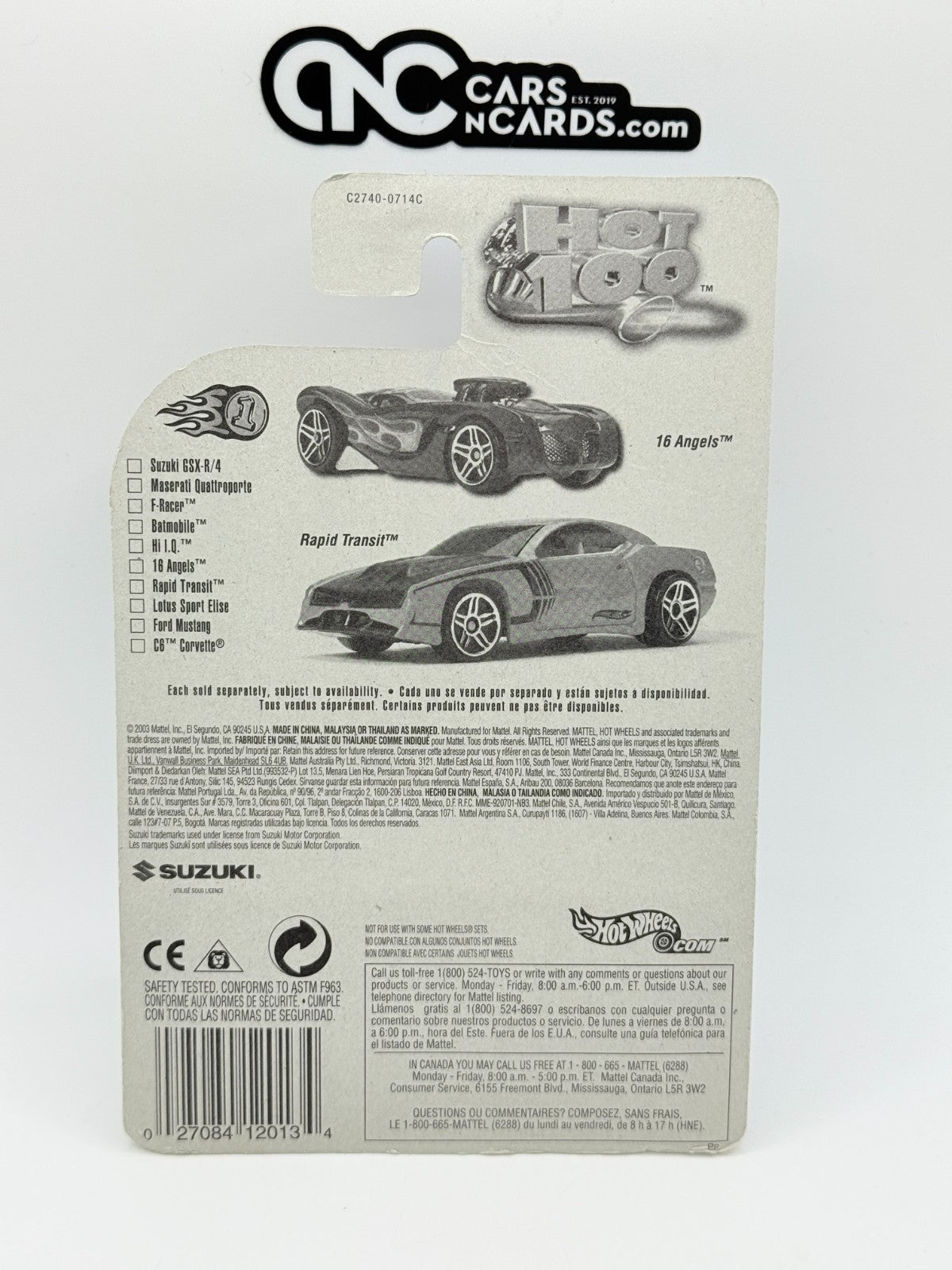 2004 Hot Wheels First Editions 61/100 Suzuki GSX-R/4 (Card Damage)