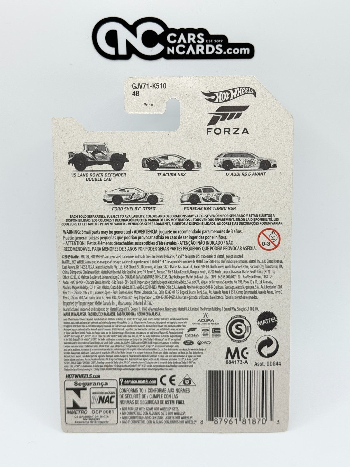 2020 Hot Wheels Forza Motorsport Porsche 934 Turbo RSR (Soft Corners)