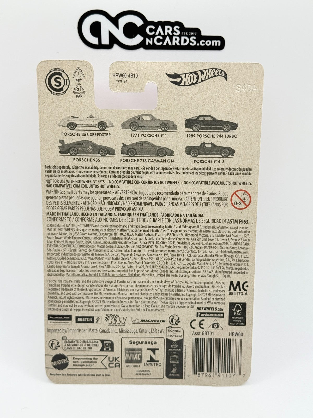 2024 Hot Wheels Porsche 5/6 Porsche 718 Cayman GT4 (Soft Corners)
