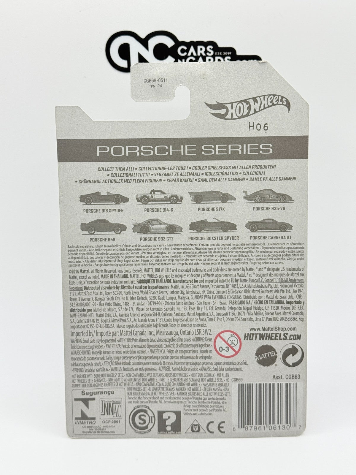 2015 Hot Wheels Porsche Series 4/8 Porsche 993 GT2 (Soft Corners)