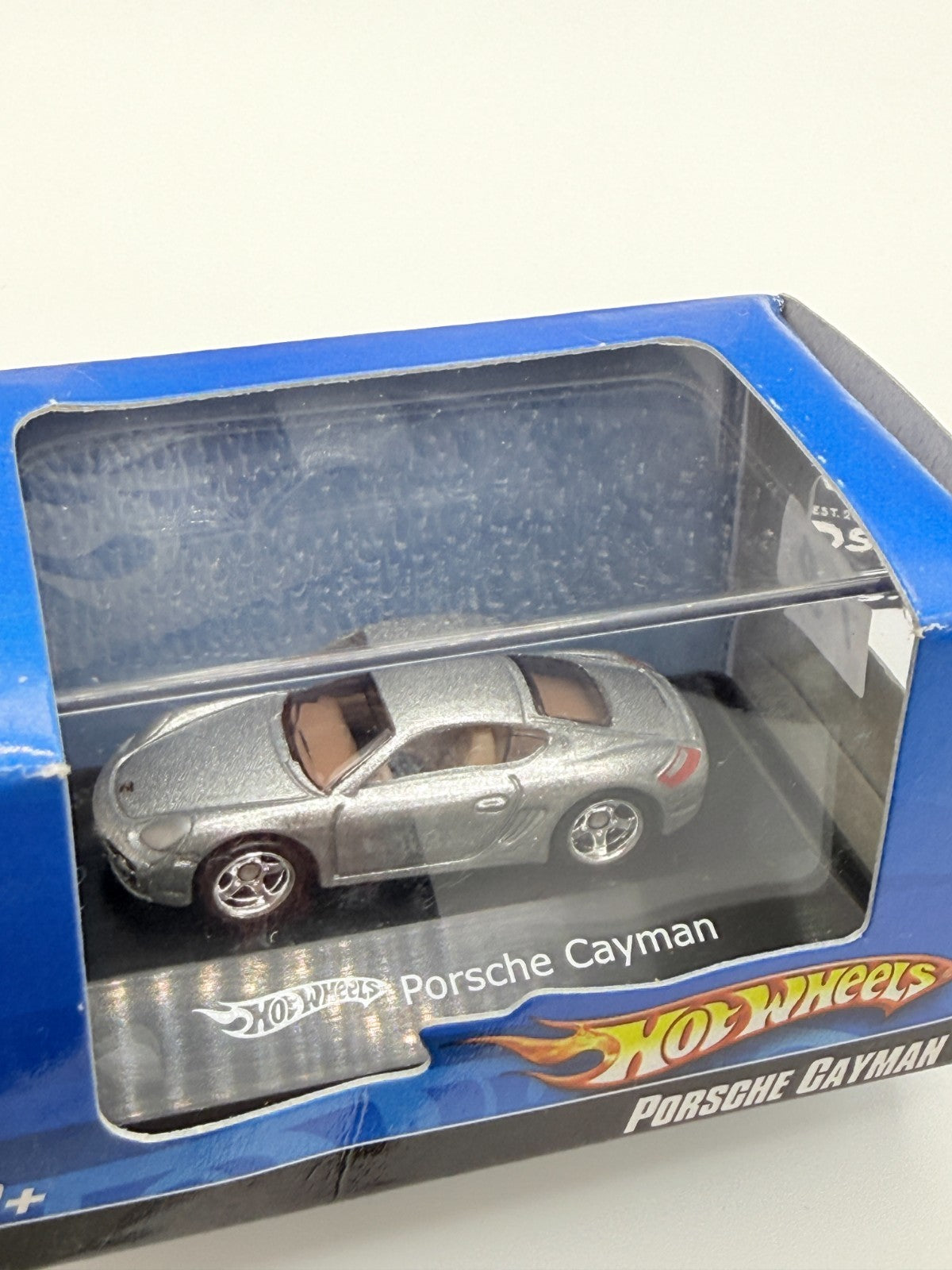 2007 Hot Wheels 1:87 Scale Porsche Cayman Metallic Silver Boxed Rare