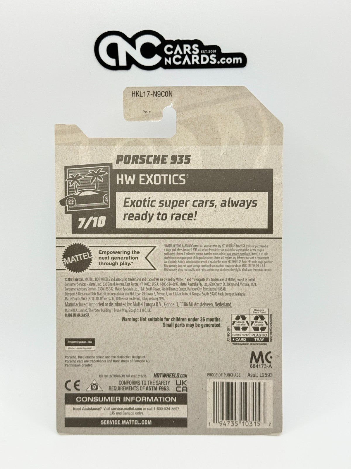 2023 Hot Wheels RLC Factory Sealed HW Exotics Porsche 935 Super Treasure Hunt