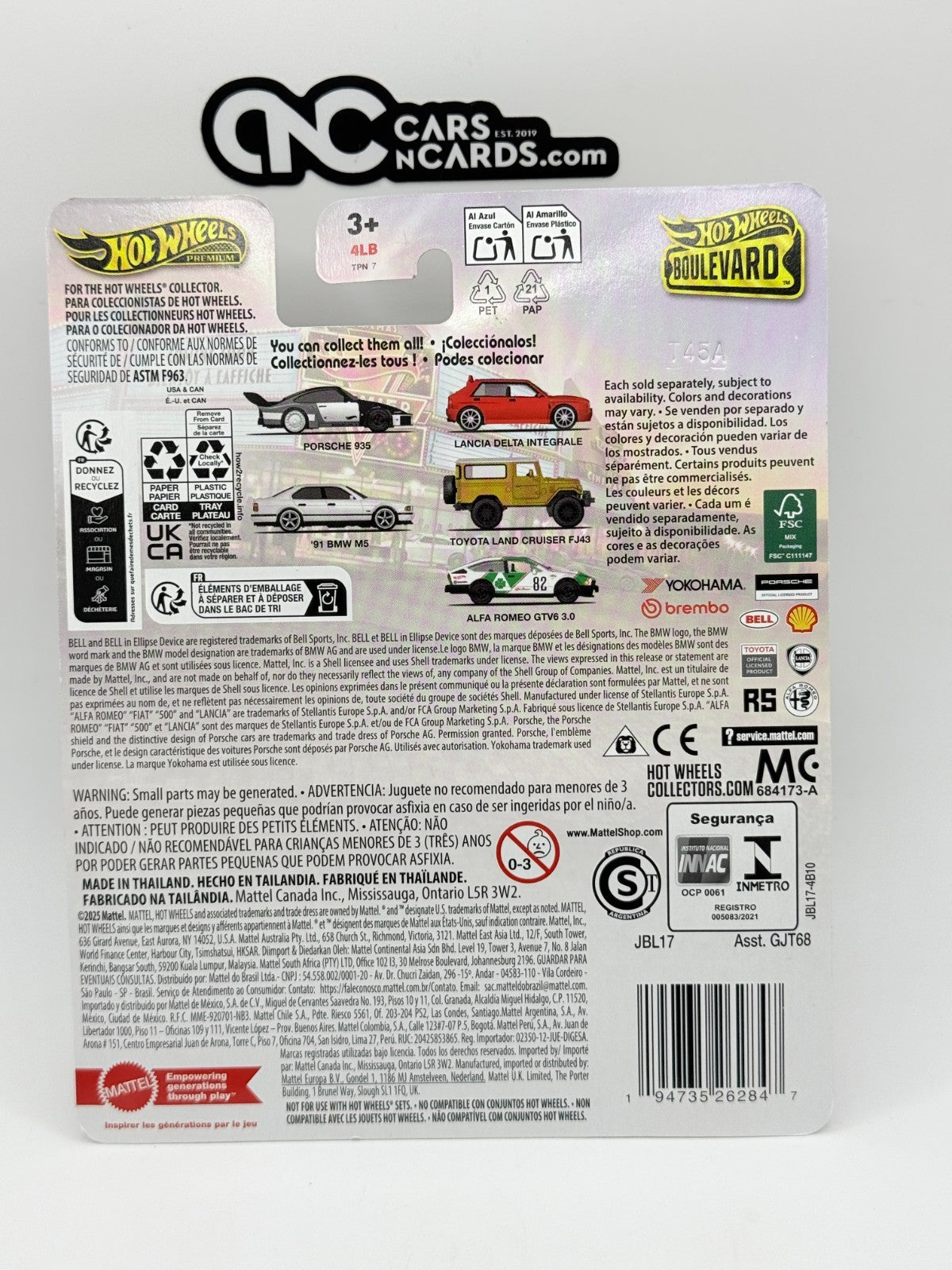 2025 Hot Wheels Premium Boulevard #116 Porsche 935