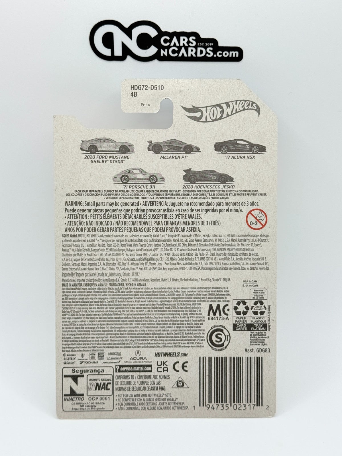 2022 Hot Wheels Racing Circuit 4/5 '71 Porsche 911