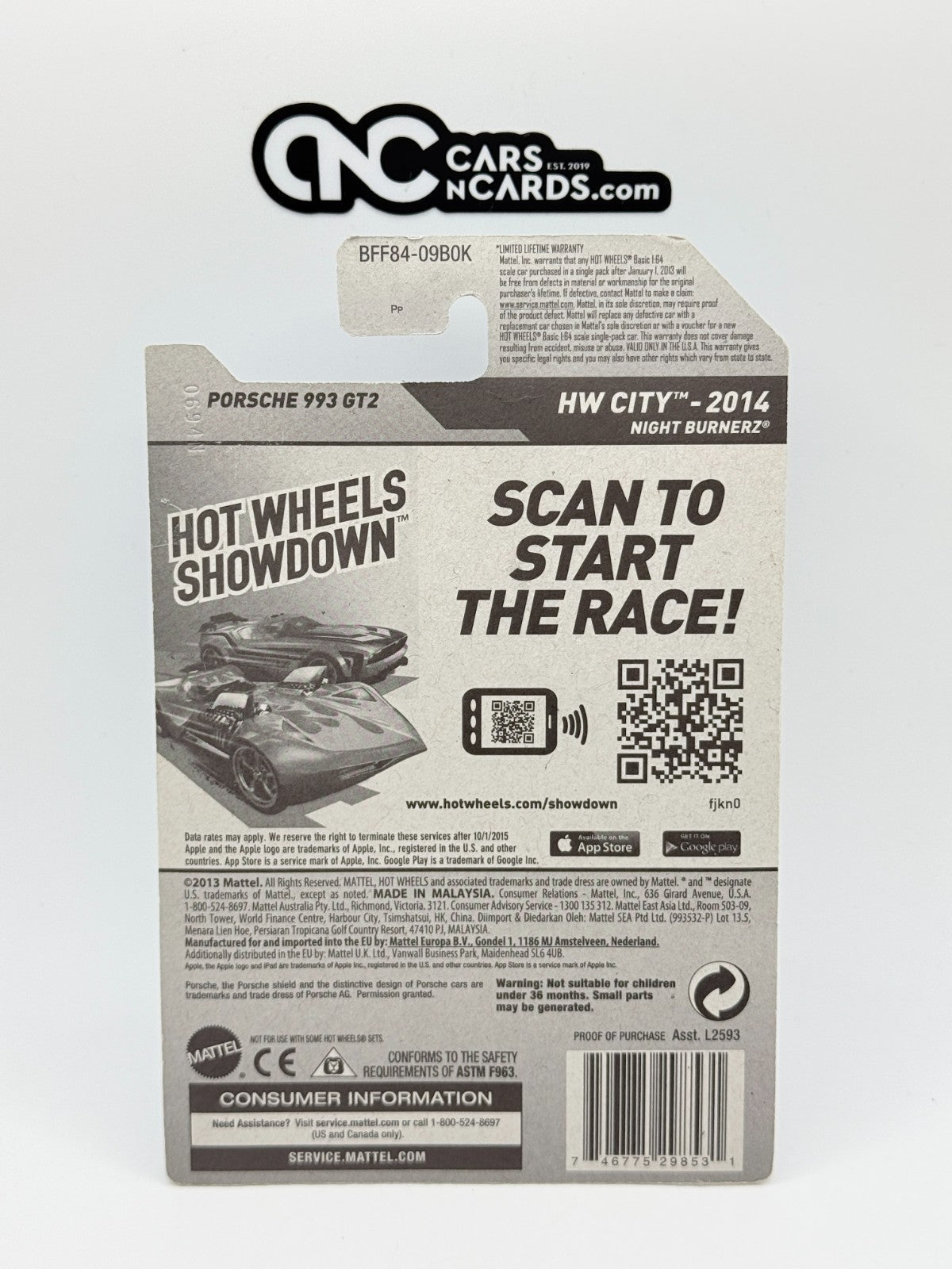 2014 Hot Wheels HW City Porsche 993 GT2 White (Soft Corners)