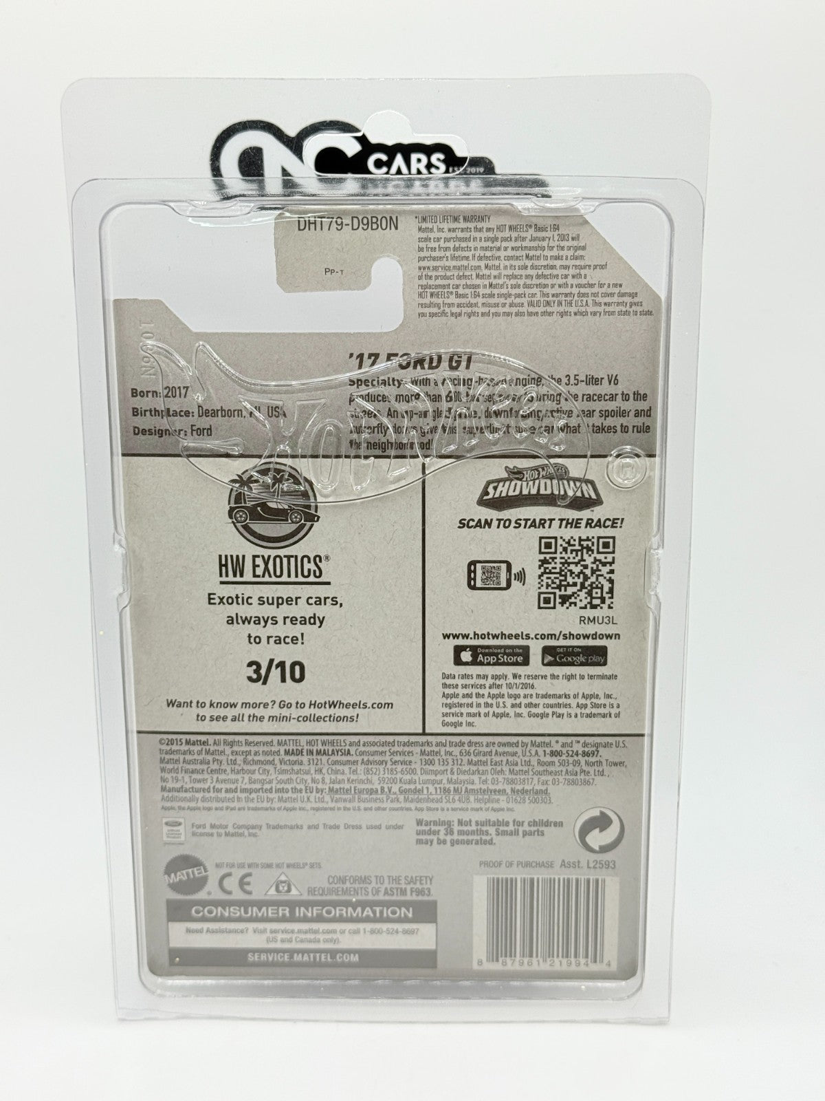 2016 Hot Wheels '17 Ford GT Super Treasure Hunt With Protector