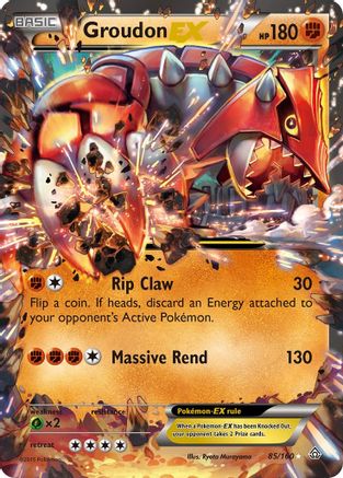 Groudon EX 85/160 - XY Primal Clash Holofoil