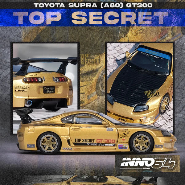 (PRE-ORDER) INNO64 TOYOTA SUPRA (A80) TOP SECRET GT300