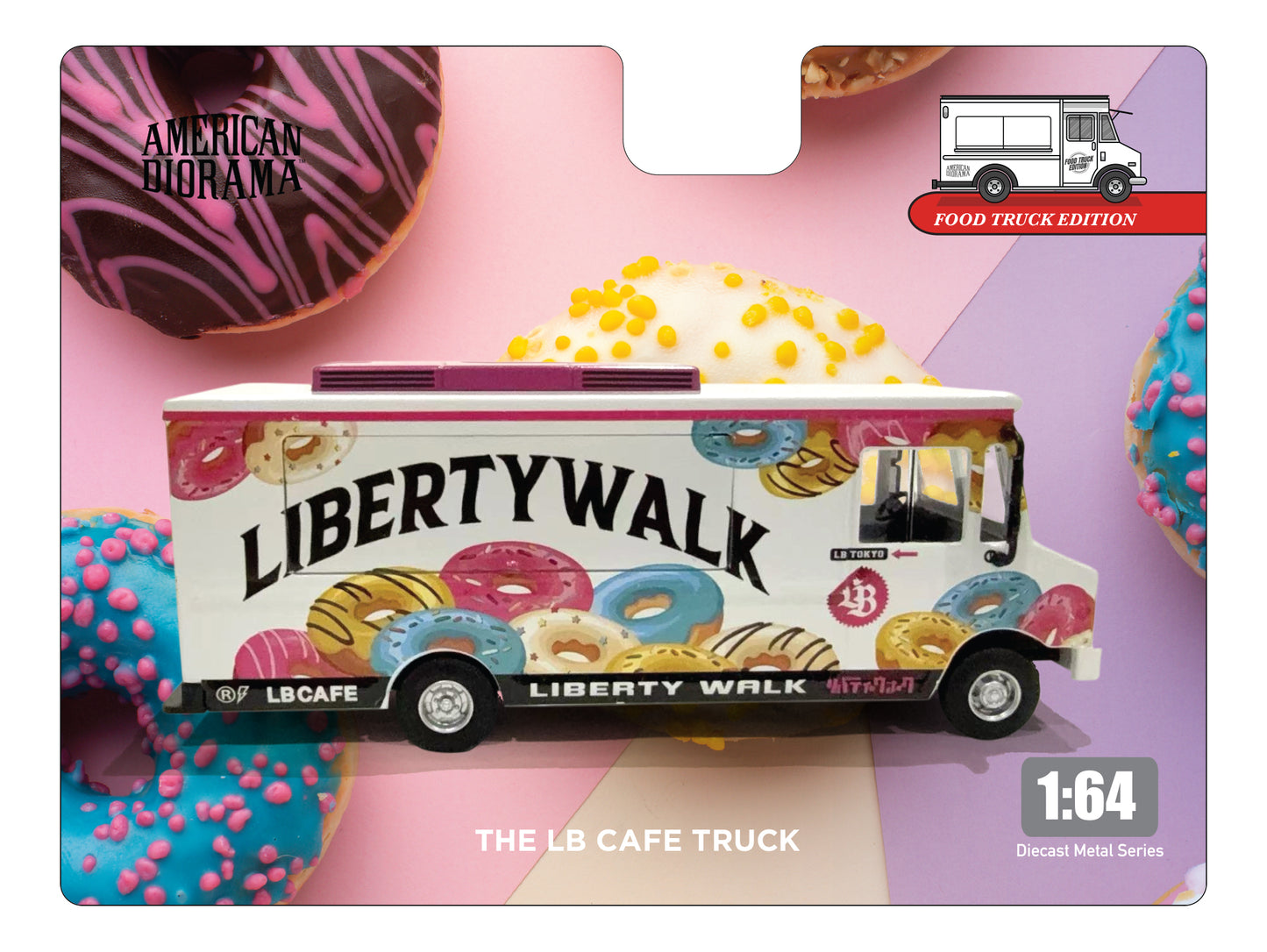 (PRE-ORDER) AMERICAN DIORAMA 1/64 Food Truck series – LB Café AD-70103