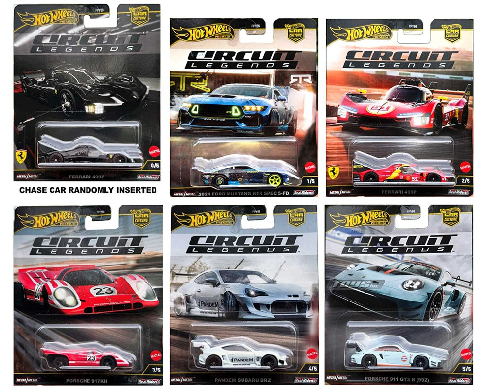 2025 Hot Wheels Premium Car Culture Circuit Legends Factory Sealed Case
